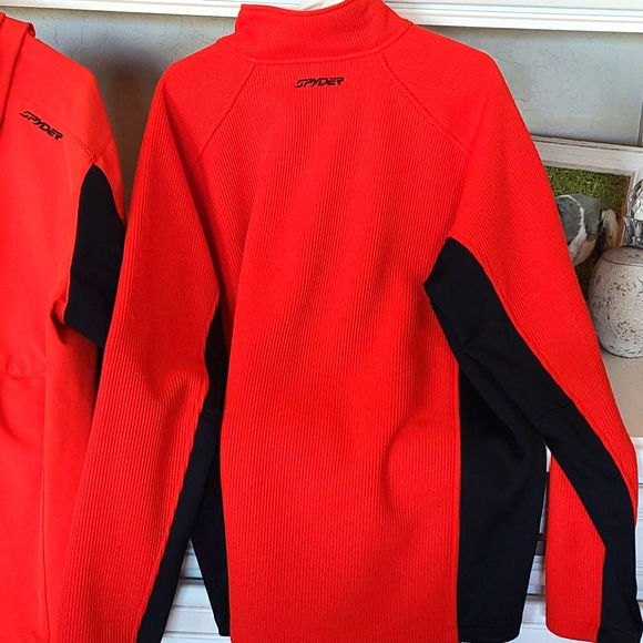 Spyder hooded shell with core half zip ski sweater - Picture 5 of 6